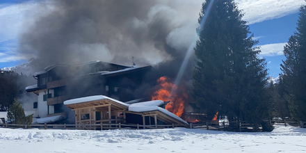 Großbrand Hotel Ciasa Salares