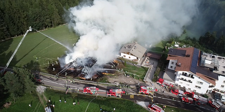 Großbrand in Runggaditsch